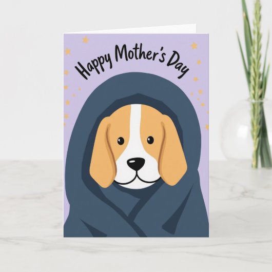 Hübsche Muttertags-Karte mit Hund Karte (Vorderseite)