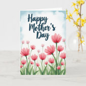 Hübsche Muttertags-Kunstkarte Karte (Gelbe Blume)