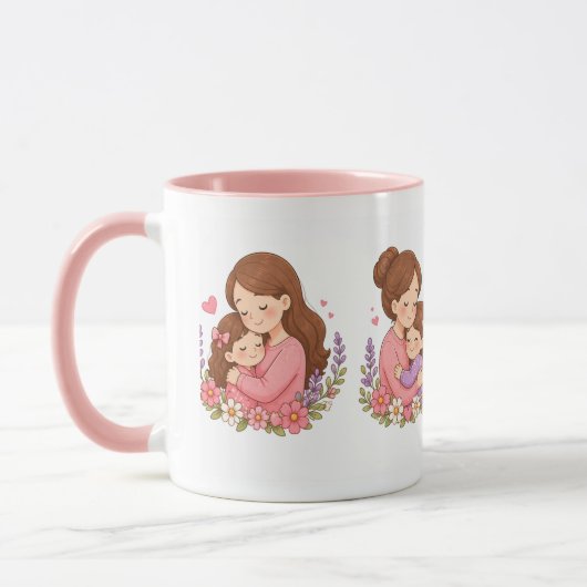 hübsche Muttertags-Tassengeschenk Tasse (Links)