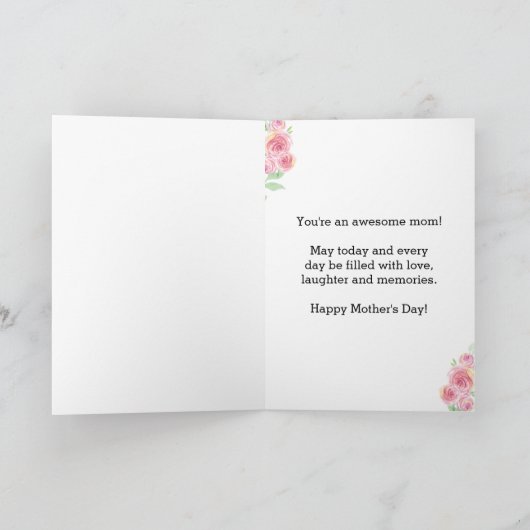 Hübsche Muttertagsschwester Karte (Innenseite)