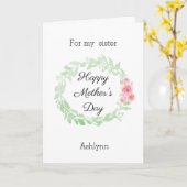 Hübsche Muttertagsschwester Karte (Gelbe Blume)