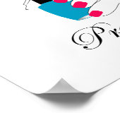 Hübsche Nägel mit Nagellack Poster (Ecke)