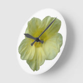 Hübsche Nasturtiummauer Runde Wanduhr (Winkel)