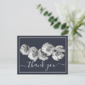 Hübsche Navy-Geschichte Danke Postkarte (Stehend Vorderseite)