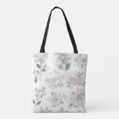 Hübsche neutrale hazy weiße Blume Florals von Ava Tasche (Rückseite)