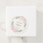 Hübsche neutrale Wasserfarbenflorale Taufe Geschenkanhänger (Beispiel)