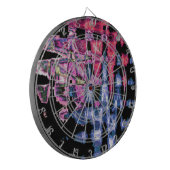Hübsche Niedliche Lila Asche Grau- und Schwarzwass Dartscheibe (Vorderseite Links)