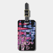 Hübsche Niedliche Lila Asche Grau- und Schwarzwass Gepäckanhänger (Vorderseite vertikal)