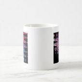 Hübsche Niedliche Lila Asche Grau- und Schwarzwass Kaffeetasse (Mittel)