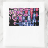 Hübsche Niedliche Lila Asche Grau- und Schwarzwass Rechteckiger Aufkleber (Tasche)