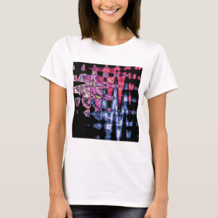 Hübsche Niedliche Lila Asche Grau- und Schwarzwass T-Shirt