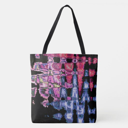 Hübsche Niedliche Lila Asche Grau- und Schwarzwass Tasche (Vorderseite)