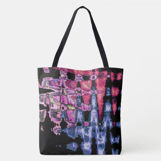 Hübsche Niedliche Lila Asche Grau- und Schwarzwass Tasche (Rückseite)