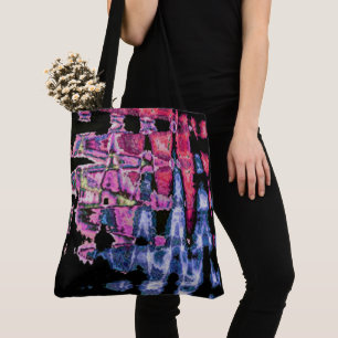 Hübsche Niedliche Lila Asche Grau- und Schwarzwass Tasche