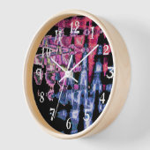 Hübsche Niedliche Lila Asche Grau- und Schwarzwass Uhr (Winkel)