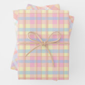 Hübsche Niedliche Pastel Retro Klassische Karierte Geschenkpapier Set (Beispiel)