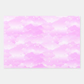 Hübsche Niedliche Pastellpink-Ästhetische Cloud-St Geschenkpapier Set (Vorderseite 2)