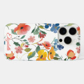 Hübsche, Niedliche Wasserfarben Ditsy-Blume Case-Mate iPhone Hülle (Rückseite (Horizontal))