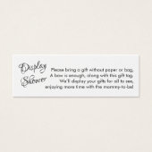 Hübsche No Wrap Baby Dusche Mini Geschenkkarte (Vorderseite)