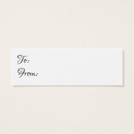 Hübsche No Wrap Baby Dusche Mini Geschenkkarte (Rückseite)