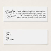 Hübsche No Wrap Brautparty Mini-Geschenkkarte (Vorne & Hinten)