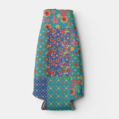 Hübsche Nostalgische Imitate Patchwork Flasche Coo Flaschenkühler (Vorderseite)