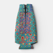 Hübsche Nostalgische Imitate Patchwork Flasche Coo Flaschenkühler (Rückseite)