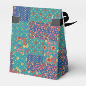 Hübsche Nostalgische Imitate Patchwork Zelt Gefall Geschenkschachtel (Rückseite)