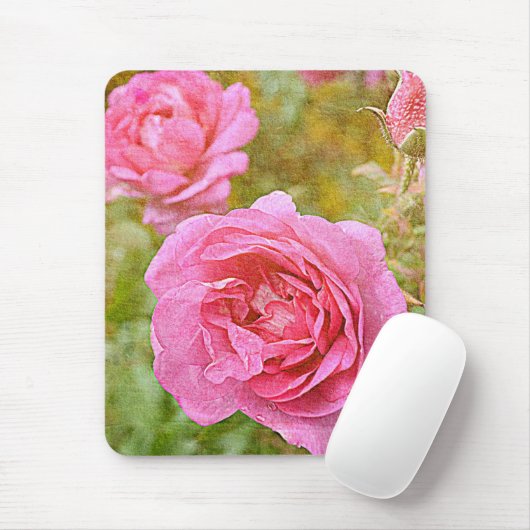Hübsche November-Rosen Mousepad (Mit Mouse)