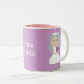 Hübsche nüchterne Prinzessin-Tasse Zweifarbige Tasse (VorderseiteRechts)