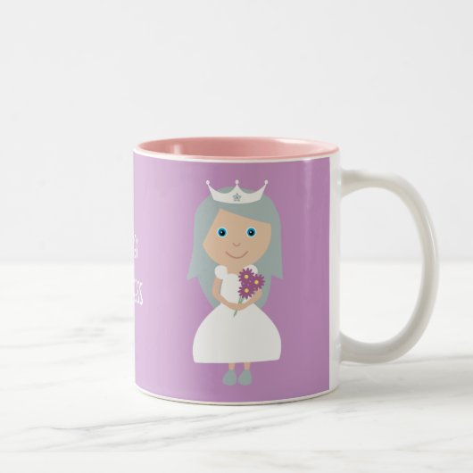 Hübsche nüchterne Prinzessin-Tasse Zweifarbige Tasse (Rechts)