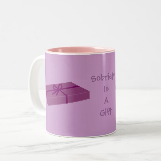 Hübsche "Nüchternheit ist Tasse eines Geschenks" (Vorderseite Links)