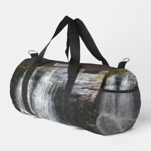 Hübsche Ölgemälde für Wasserfälle Personalisiert Duffle Bag (Rechte Ecke)