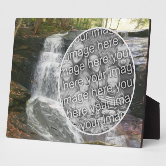 Hübsche Ölgemälde im Wasserfall ergänzen Ihr eigen Fotoplatte (Seite)