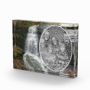 Hübsche Ölgemälde im Wasserfall ergänzen Ihre eige Fotoblock