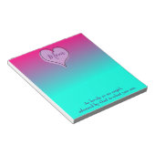 Hübsche Omerherz-Mama Notizblock (angewinkelt)