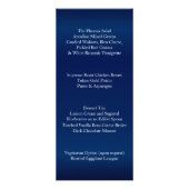 Hübsche Orange-Blume auf Navy Blue - Menü (Hinten)