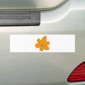 Hübsche orange Blume Autoaufkleber (Auf Auto)