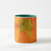 Hübsche Orange Nasturtium Blume Tasse (Zentrum)