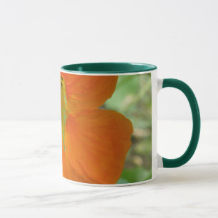 Hübsche Orange Nasturtium Blume Tasse