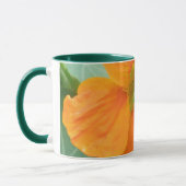 Hübsche Orange Nasturtium Blume Tasse (Links)