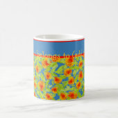Hübsche orange Ringelblumen-Kaffee-Tasse Kaffeetasse (Mittel)