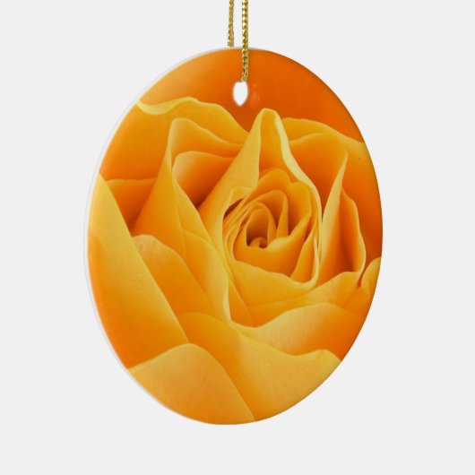 Hübsche Orange-Rose Keramik Ornament (Rechts)