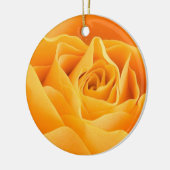 Hübsche Orange-Rose Keramik Ornament (Links)