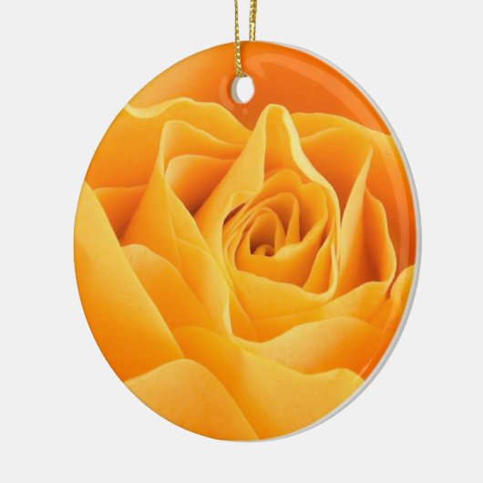 Hübsche Orange-Rose Keramik Ornament (Links)