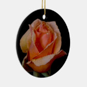 Hübsche orange Rose Keramikornament (Rechts)