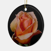 Hübsche orange Rose Keramikornament (Links)