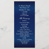 Hübsche orangefarbene Blume für Navy Blue Programm (Rückseite)