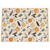 Hübsche Orangefarbene Scheiben und Kiefernwein Große Geschenktüte (Vorderseite)