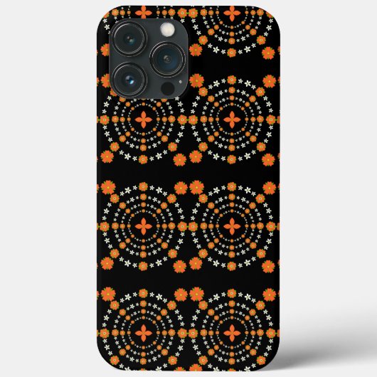 Hübsche Orangen- und Grüngarten-Blume Weihnachten Case-Mate iPhone Hülle (Rückseite)